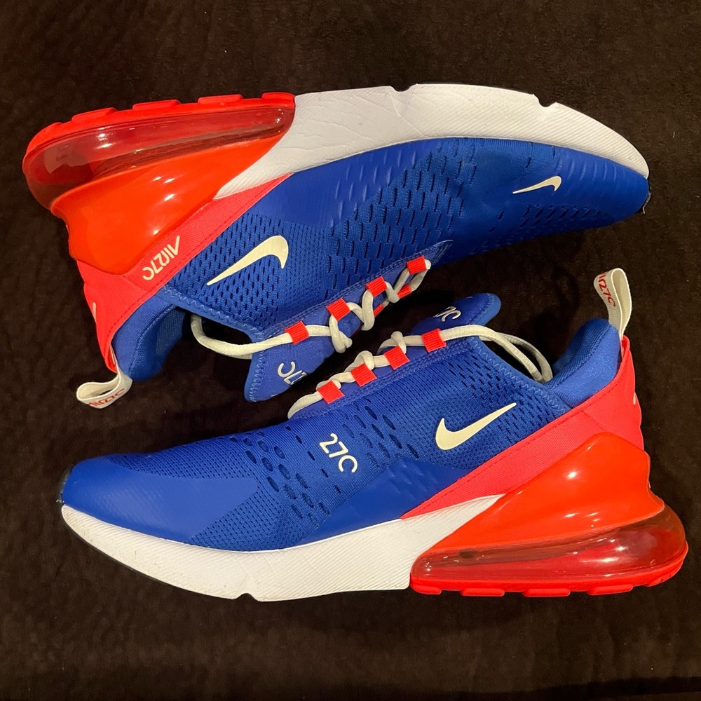 ⚠️SOLD⚠️Nike Air Max 270 Hyper Royal Blue, White, Pink Shoes - Men’s Size 10.5 - Picture 5 of 10